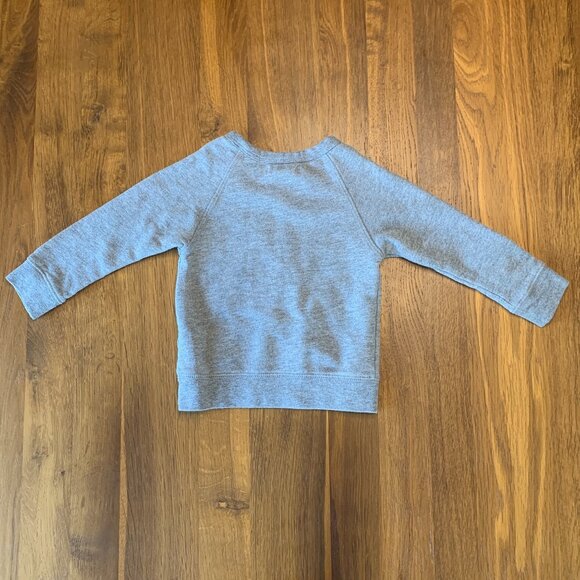 PEEK Shine Bright Sweatshirt Girls 12-18 Grey Gold Christmas Top Unisex Toddler - Picture 5 of 7